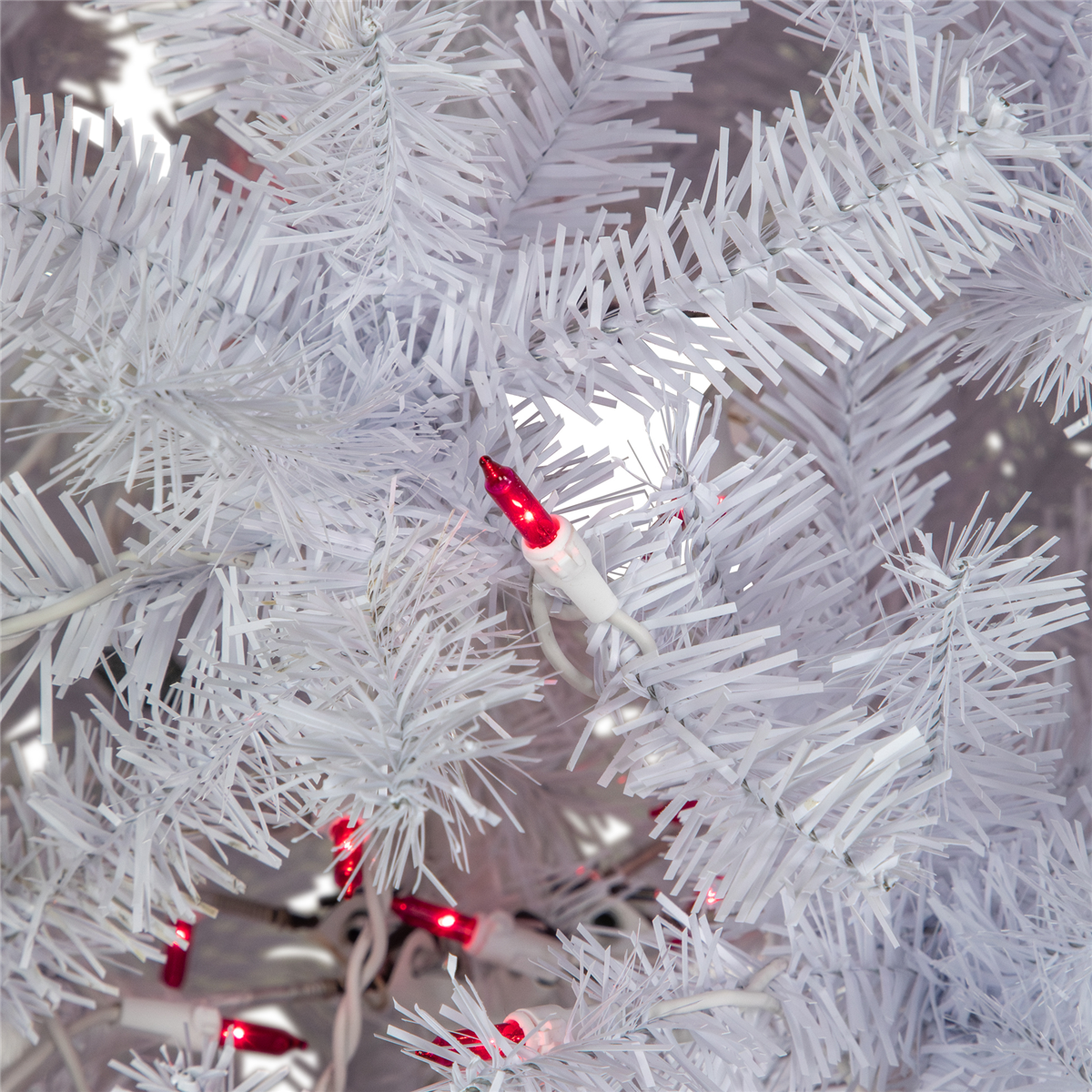 Northlight 6.5ft. Pre-Lit Slim Geneva White Spruce Christmas Tree