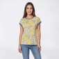 Womens Nautica Garden Floral Contrasting Trim Tee - image 1