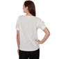Womens Emaline Enchanted Bloom Short Sleeve Floral Knit Blouse - image 2