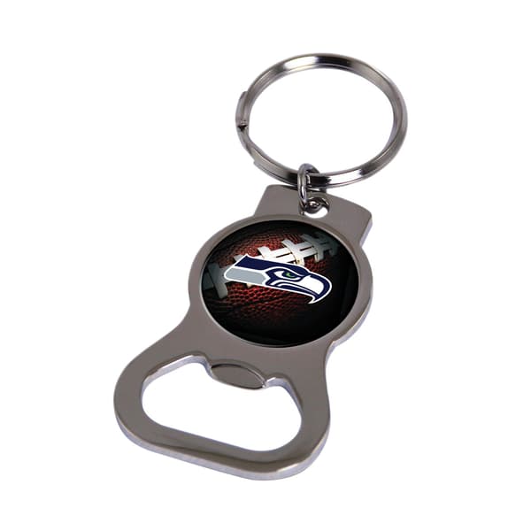 NFL Seattle Seahawks Bottle Opener Key Ring - image 