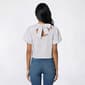 Womens Nanette Lepore Short Puff Sleeve Solid Tie Back Blouse - image 2