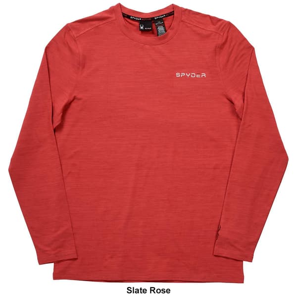 Mens Spyder Soft Jersey Long Sleeve Tee