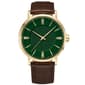 Mens Gold-Tone Green Dial Watch - 50470G-07-X16 - image 1