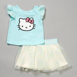 Baby Girl &#40;12-24M&#41; Hello Kitty&#40;R&#41; Top & Tulle Skirt Set