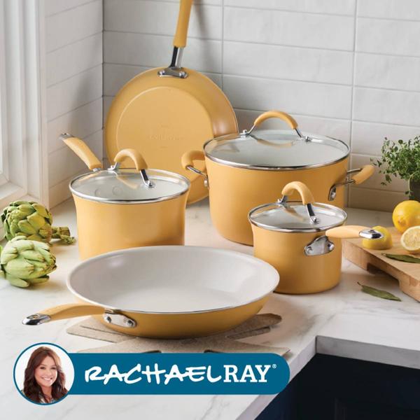 Rachael Ray Cucina 10pc. Nonstick Cookware Pots and Pans Set