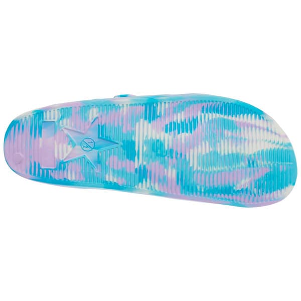 Big Girls Capelli&#174; New York Double Strap Tie Dye Slide Sandals