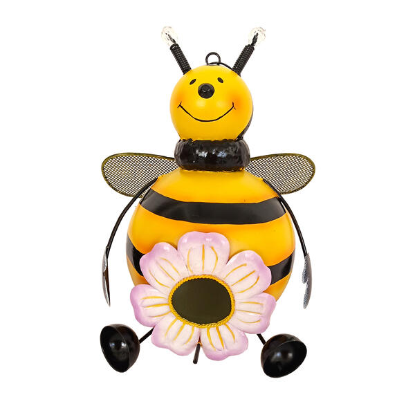 10in. Metal Bee Birdhouse - image 
