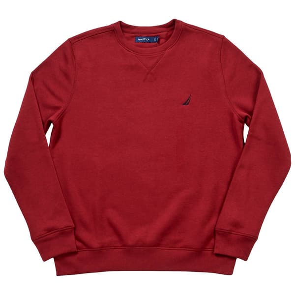 Mens Nautica Solid Crew Neck Sweatshirt