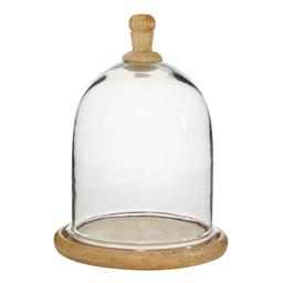 9th &amp; Pike(R) Clear Glass And Wood Cloche