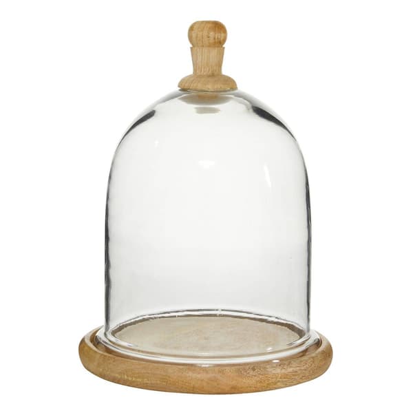 9th &amp; Pike(R) Clear Glass And Wood Cloche