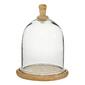 9th &amp; Pike(R) Clear Glass And Wood Cloche - image 1