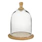 9th &amp; Pike(R) Clear Glass And Wood Cloche - image 1