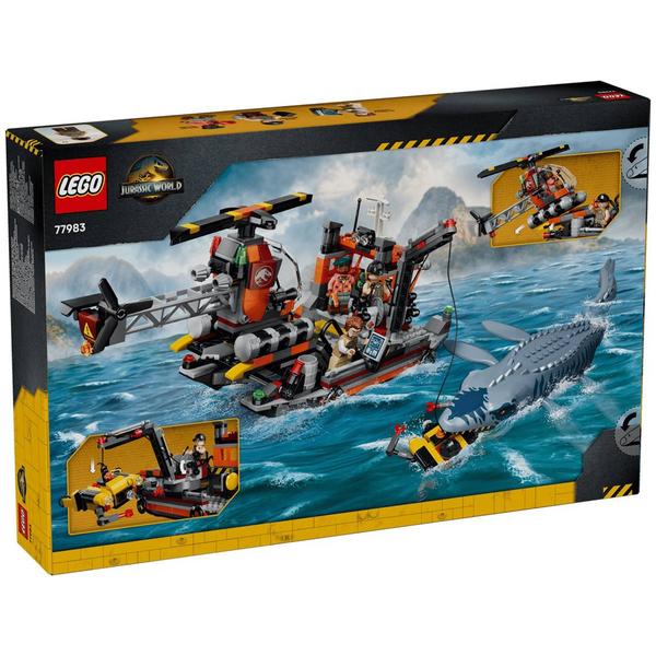 LEGO® Jurassic World Mosasaurus Dinosaur Boat Attack Kit
