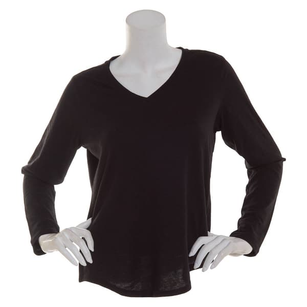 Womens Starting Point Super Soft Long Sleeve V-Neck Tee