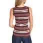 Womens Halston Sleeveless Horizontal Stripe Tank Top - image 2