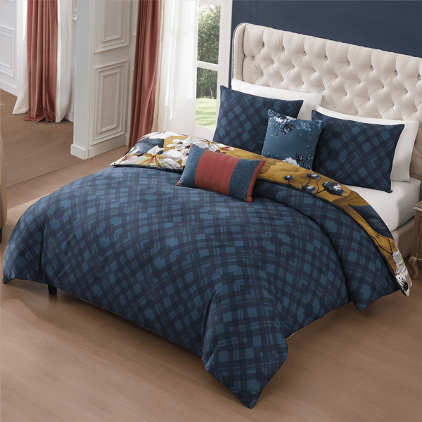 Bebejan Golden Bounty 5pc. Reversible Comforter Set