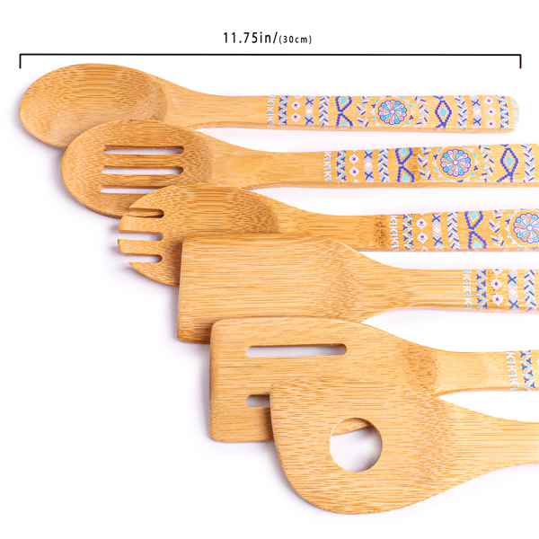 BergHOFF Patterned 10pc. Bamboo Serving Set