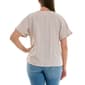 Petite Zac & Rachel Short Wide Sleeve 2-Pocket Solid Blouse - image 2
