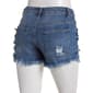 Juniors Madden Girl Super High Rise Fray Hem Dark Denim Shorts - image 2
