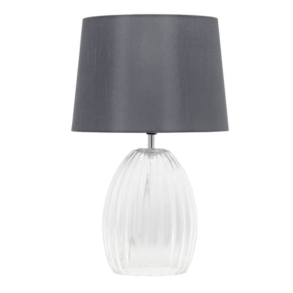 Lalia Home Classix 17.63in. Fluted Glass Table Lamp