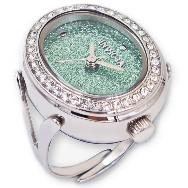 Womens Invicta Green Dial Mini Ring Watch - 49597