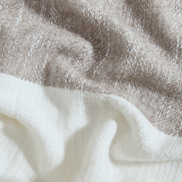 Palm Aire Ventura Beige Woven Throw Blanket