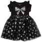Girls &#40;4-6x&#41; Nannette Ribbed Sequin and Foil Bow Tutu Dress - image 1