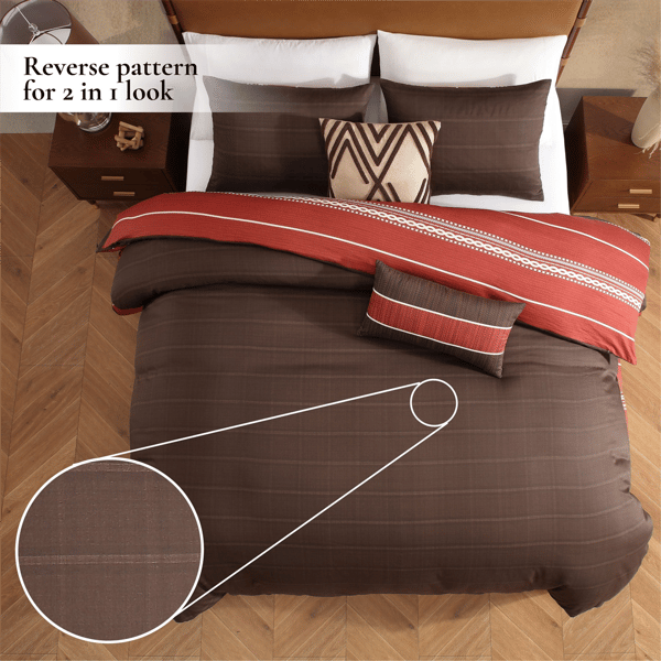 Bebejan® Terra Spice Sateen 5pc. Reversible Comforter Set