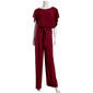 Womens Emma & Michele Blouson Self Tie Belt Solid Jumpsuit - image 1