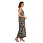Womens Absolutely Famous Sleeveless Leaf Texture Jumpsuit - image 3