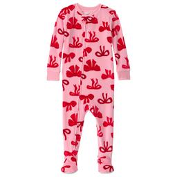 Baby Girl (12-24M) Carter''s® Holiday Bows Footed Pajamas