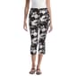 Petite Rafaella(R) Pull On Floral Capris with Grommet Details - image 1