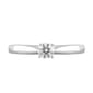 Nova Star® Sterling Silver Lab Grown Diamond Solitaire Ring - image 4
