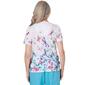 Petite Alfred Dunner Summer Breeze Butterfly Border Blouse - image 3