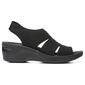 Womens BZees Double Up Wedge Sandals - image 2