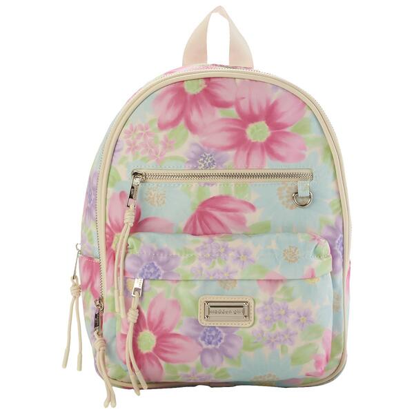 Madden Girl Nylon Floral Midsize Backpack - image 
