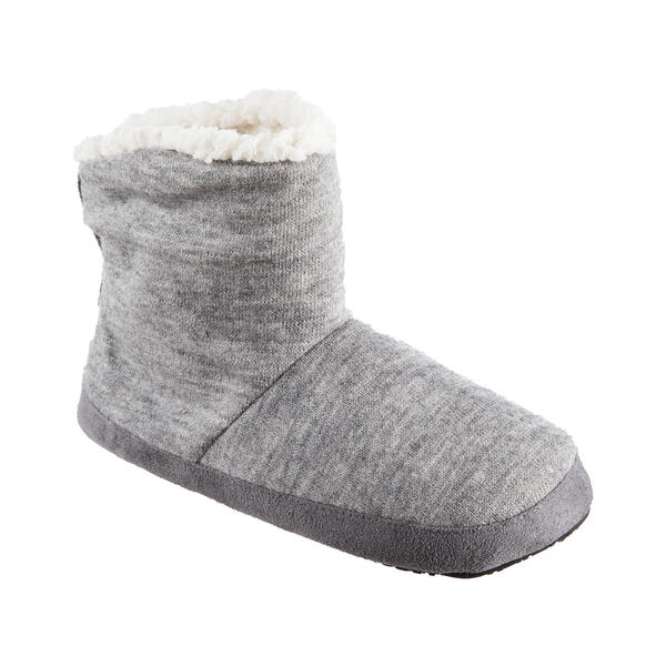 Womens Isotoner Marisol Heather Knit Bootie Slippers - image 