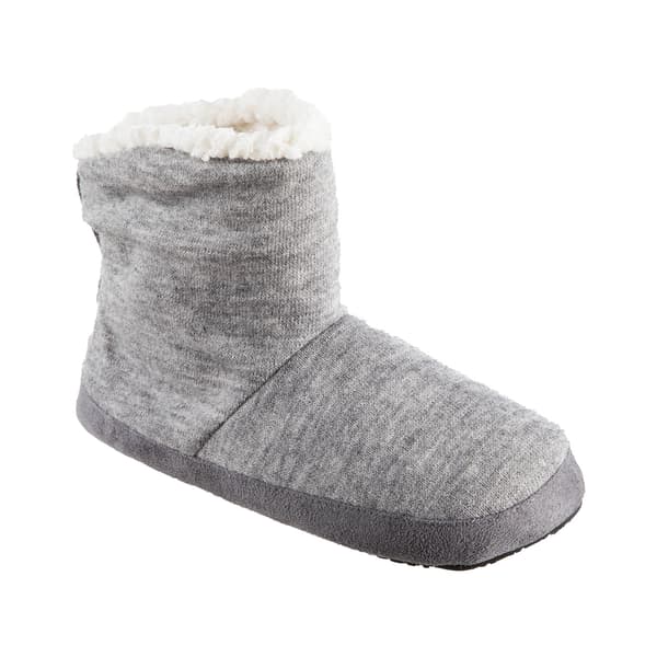 Womens Isotoner Marisol Heather Knit Bootie Slippers - image 