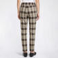 Petite Preswick & Moore® Plaid Ankle Pants - String/Iron - image 2