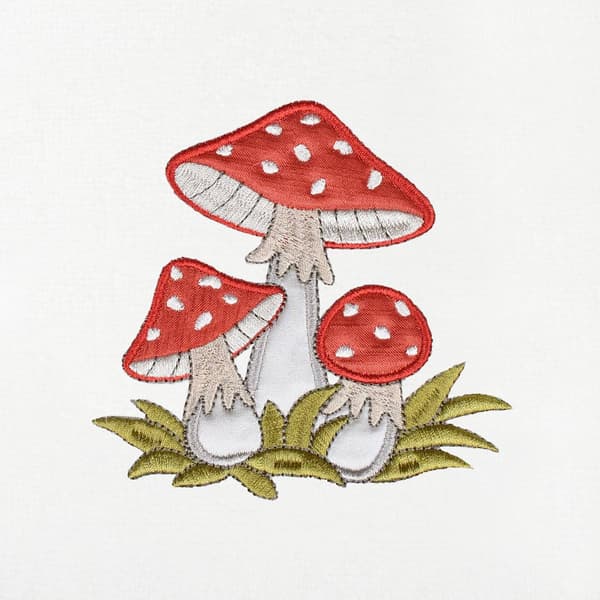Linum Home Textiles 2pc. Spring Mushrooms Embroidered Hand Towels