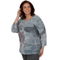 Plus Size Alfred Dunner Regent Street Ribbon Floral Blouse - image 3