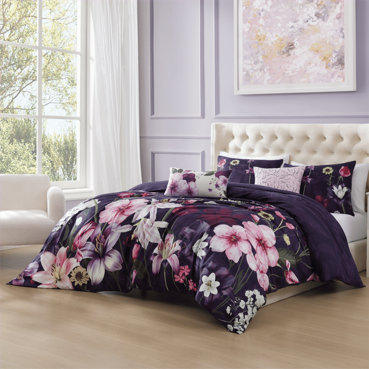 Bebejan Morning Glory 5pc. Reversible Comforter Set