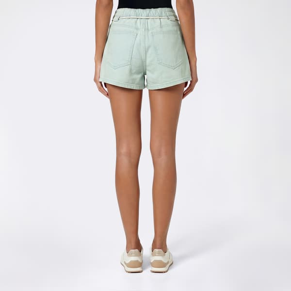 Juniors Celebrity Pink A-Line Mid Rise Drawstring Shorts