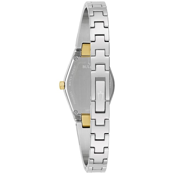 Bulova Gemini Silver-Tone Bangle Watch - 98P218