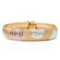 Ellen Tracy Sterling Silver Flower Omega Bracelet - image 1