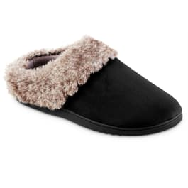 Womens Isotoner Velour Bethanie Clog Slippers