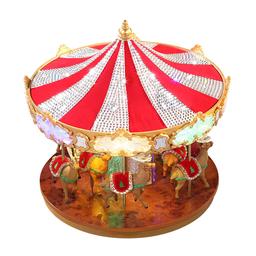 Mr. Christmas 12in. Animated Crystal Very Merry Carousel