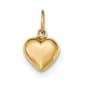 Gold Classics(tm) 14kt. Polished Puffed Heart Charm - image 1