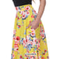 Womens White Mark Floral Flared Print Midi Skirt - image 7