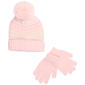 Girls Capelli(R) New York Bird''s Eye Pom Beanie W/ Gloves Set - image 1